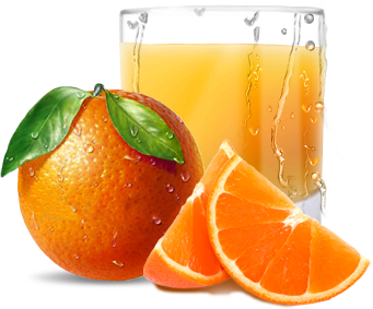 Fresh Squeeze glass of orange juce